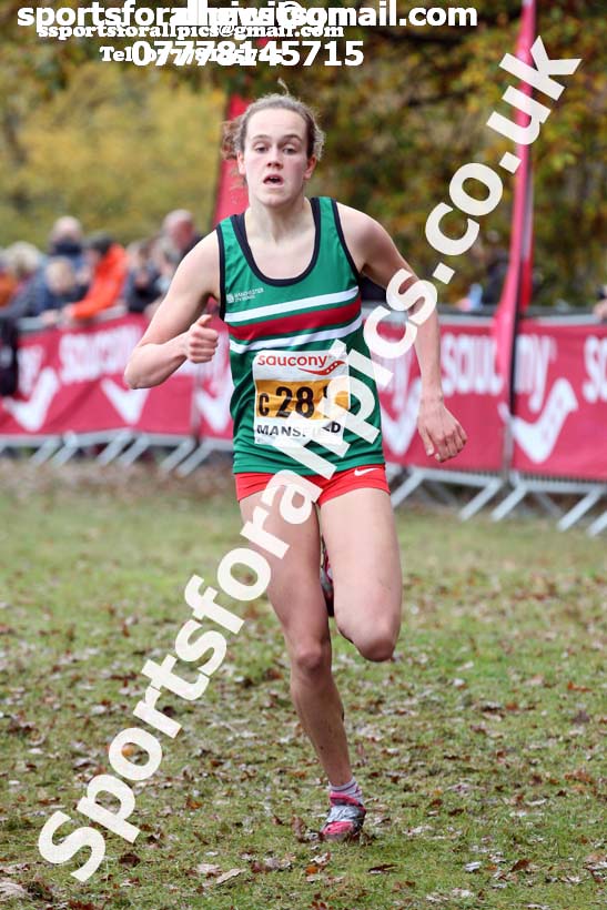 Womens junior National Cross Country Relay, Berry Hill Park, Mansfield. Photo:  David T. Hewitson/Sports for All Pics